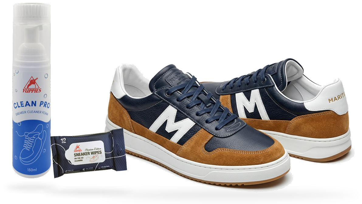 Giày thể thao Sneaker thời trang phối hợp cùng bọt làm sạch khô Clean Pro và khăn lau Sneaker Wipes Yuppies